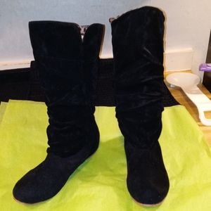 Black Suede Boots